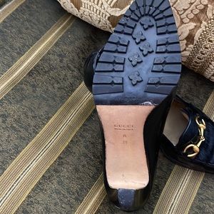 Lugger Sole Gucci’s With Black Fur On Top